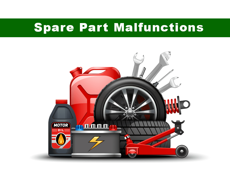 sprae parts malfunctions